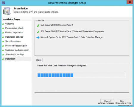 DPM SQL Setup Succeeded