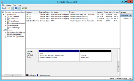 Disk Management - Volume deleted