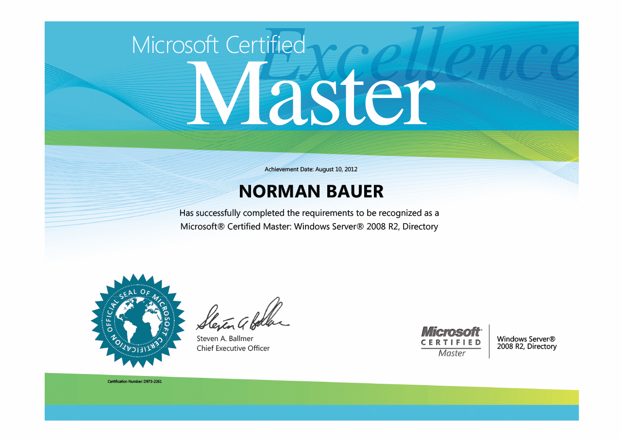 microsoft certficate