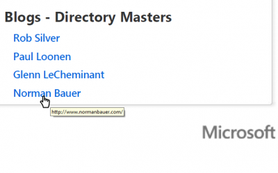 normanbauer.com: Now promoted on The Master Blog