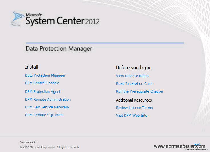 The way through Data Protection Manager 2012 SP1 upgrade