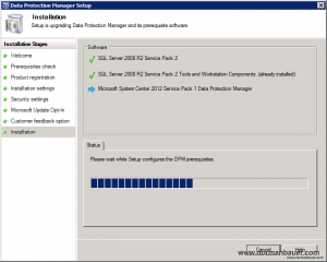 DPM2012SP1 Installation