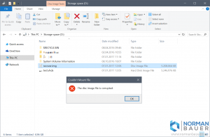 Windows Explorer: The disc image file is corrupted