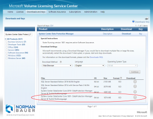 Download Data Protection Manager 1801