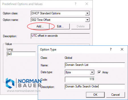 Windows Dhcp Server Add Predefined Option