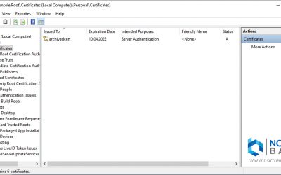 Unarchive archived certificates with PowerShell